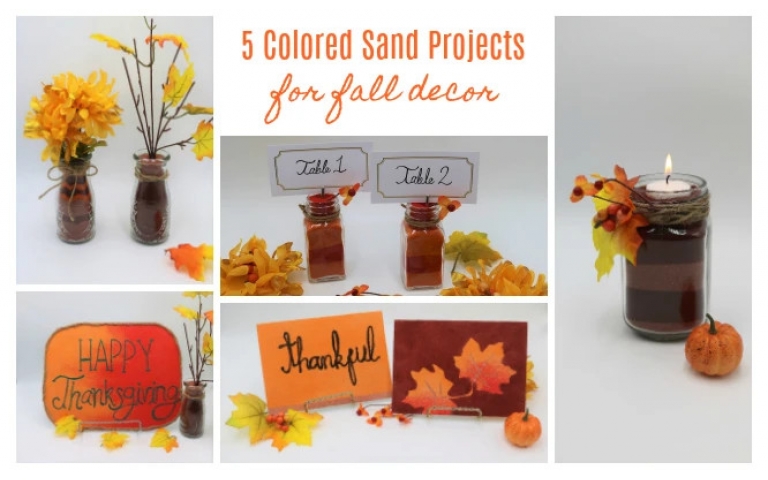 5 Colored Sand Projects for Fall
